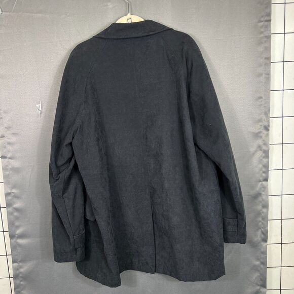 Metropolitan View Mens black Raincoat Jacket Raglan Sleeves XL - Picture 2 of 13